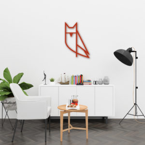 Baykuş  - Metal Duvar Süsü - Görsel 4