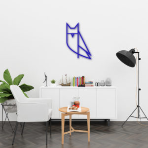 Baykuş  - Metal Duvar Süsü - Görsel 3