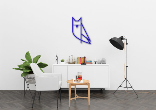 Baykuş  - Metal Duvar Süsü - Görsel 3