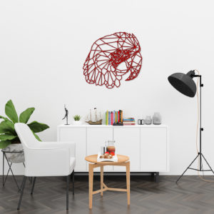 Parrot - Metal Duvar Süsü - Görsel 2