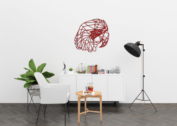 Parrot - Metal Duvar Süsü - Görsel 2