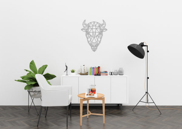 Bison  - Metal Duvar Süsü - Görsel 6