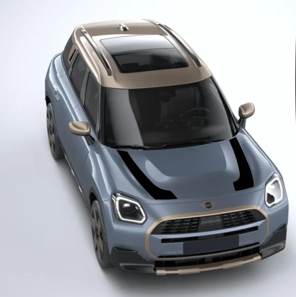 Mini Stripes - Countryman U25 Premium Kaput Sticker - JCW 3 - Görsel 2