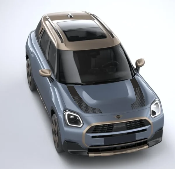 Mini Stripes - Countryman U25 Premium Kaput Sticker - JCW - Görsel 2